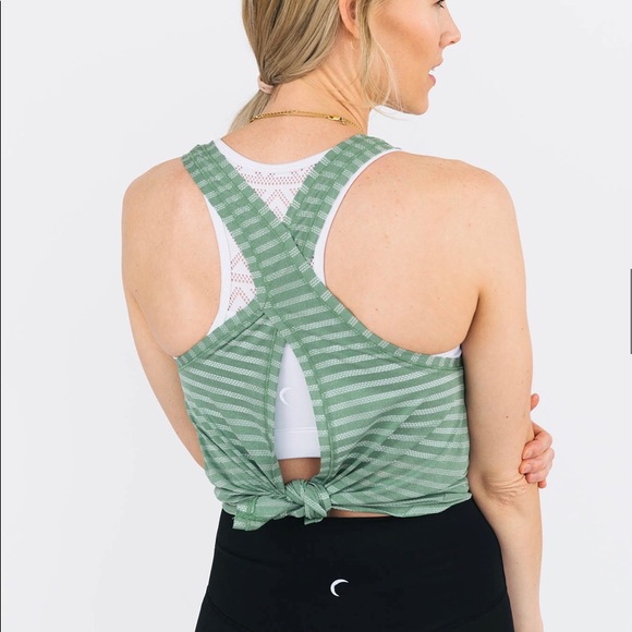 ♦️3XL Zyia | Forest Green Nimbus Split Back Tank | NWT - Picture 3 of 12